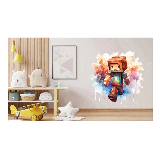 Sticker decorativ, Minecraft, Maro, 1376STK-6 Sticker decorativ, Minecraft, Maro, 1376STK-6