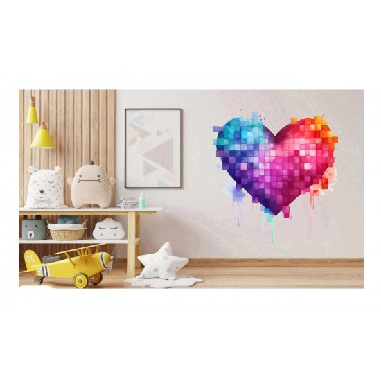 Sticker decorativ, Minecraft, Roz, 1376STK-7 Sticker decorativ, Minecraft, Roz, 1376STK-7