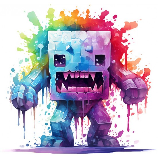 Sticker decorativ, Minecraft, Mov, 1376STK-8 Sticker decorativ, Minecraft, Mov, 1376STK-8