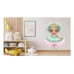 Sticker decorativ, Printesa, Turcoaz, 1378STK-1 Sticker decorativ, Printesa, Turcoaz, 1378STK-1