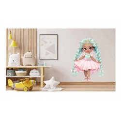 Sticker decorativ, Printesa, Roz, 1378STK-11 Sticker decorativ, Printesa, Roz, 1378STK-11