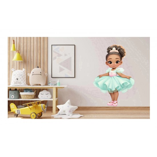 Sticker decorativ, Printesa, Turcoaz, 1378STK-13 Sticker decorativ, Printesa, Turcoaz, 1378STK-13