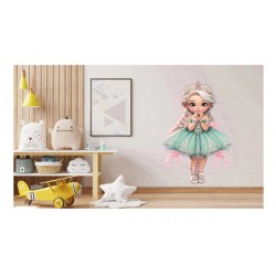 Sticker decorativ, Printesa, Turcoaz, 1378STK-7 Sticker decorativ, Printesa, Turcoaz, 1378STK-7