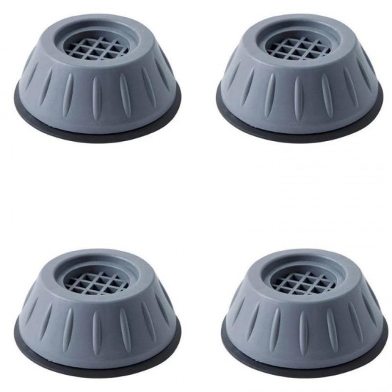 Set de 4 picioare anti-zgomot si antiderapante, suporti amortizare vibratii masina de spalat, amortizoare uscator de rufe, frigider + Sticker decorativ pentru intrerupator
