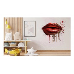 Sticker decorativ, Buze, Rosu, 60 cm, 1301STK Sticker decorativ, Buze, Rosu, 60 cm, 1301STK