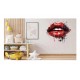 Sticker decorativ, Buze, Rosu, 60 cm, 1302STK-15 Sticker decorativ, Buze, Rosu, 60 cm, 1302STK-15