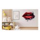 Sticker decorativ, Buze, Rosu, 64 cm, 1302STK-4 Sticker decorativ, Buze, Rosu, 64 cm, 1302STK-4