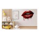 Sticker decorativ, Buze, Rosu, 60 cm, 1302STK-7 Sticker decorativ, Buze, Rosu, 60 cm, 1302STK-7