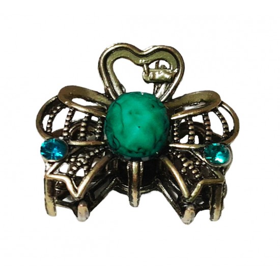 Clama de par in forma de Funda, Vintage, 2.5 cm, Verde, 92BJ