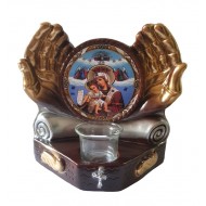 Candela cu doua maini, Maica Domnului, 21 cm, GXL018 Candela cu doua maini, Maica Domnului, 21 cm, GXL018