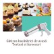 Presa pentru biscuiti, 23 piese, Gri, HML48 Presa pentru biscuiti, 23 piese, Gri, HML48