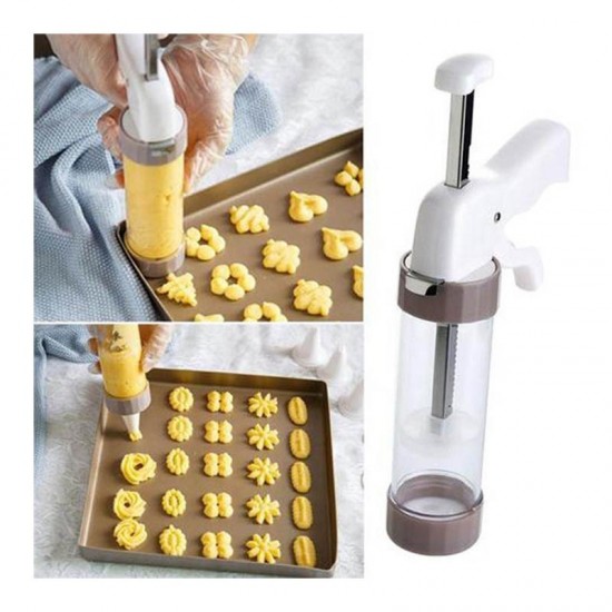Presa pentru biscuiti, 23 piese, Gri, HML48 Presa pentru biscuiti, 23 piese, Gri, HML48