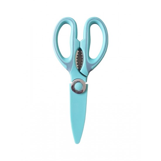 Foarfeca de Bucatarie cu Capac, Turcoaz, 21 cm, HML50 Foarfeca de Bucatarie cu Capac, Turcoaz, 21 cm, HML50