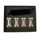 Set 4 Cuburi Oase pentru racirea bauturilor, Argintiu, 5 cm, HML59 Set 4 Cuburi Oase pentru racirea bauturilor, Argintiu, 5 cm, HML59