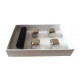 Set 4 Cuburi pentru racirea bauturilor, Argintiu, 2.5 cm, HML54 Set 4 Cuburi pentru racirea bauturilor, Argintiu, 2.5 cm, HML54