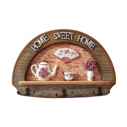 Cuier Home Sweet Home, 3 agatatori, 36 cm, HML61 Cuier Home Sweet Home, 3 agatatori, 36 cm, HML61