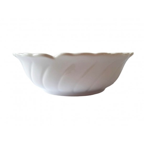 Set 2 Boluri cu Lingurite, Alb, 15 cm, 219G Set 2 Boluri cu Lingurite, Alb, 15 cm, 219G