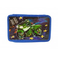 Penar pentru copii Motocicleta, Albastru, 20 cm, LTOY49 Penar pentru copii Motocicleta, Albastru, 20 cm, LTOY49