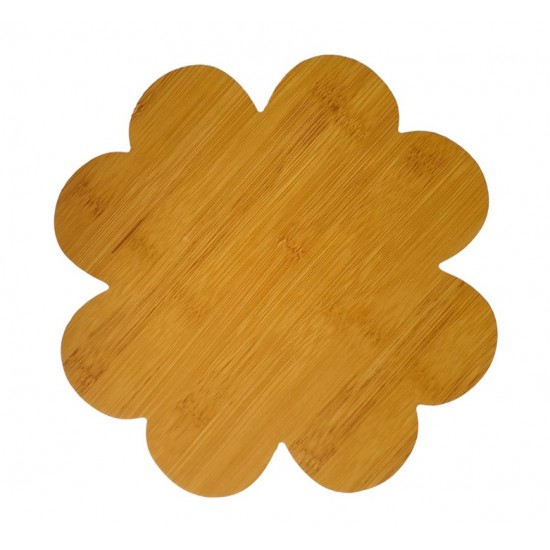Platou din Lemn, Trifoi, Maro, 26 cm, HML6 Platou din Lemn, Trifoi, Maro, 26 cm, HML6