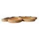 Platou din Lemn, Trifoi, Maro, 26 cm, HML6 Platou din Lemn, Trifoi, Maro, 26 cm, HML6