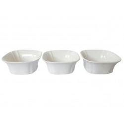 Set 3 Boluri de servire, Alb, 10 cm, 216G