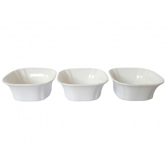 Set 3 Boluri de servire, Alb, 10 cm, 216G Set 3 Boluri de servire, Alb, 10 cm, 216G