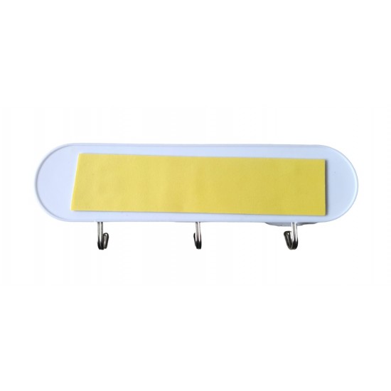Set 3 cuiere pentru baie sau bucatarie, Multicolor, HML2 Set 3 cuiere pentru baie sau bucatarie, Multicolor, HML2