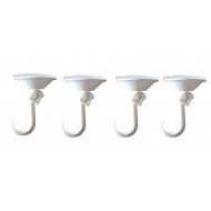Set 4 cuiere pentru baie sau bucatarie, Alb, VT303 Set 4 cuiere pentru baie sau bucatarie, Alb, VT303