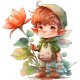 Sticker decorativ, Baiat, Multicolor, 62 cm, 1297STK-2 Sticker decorativ, Baiat, Multicolor, 62 cm, 1297STK-2
