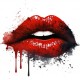 Sticker decorativ, Buze, Rosu, 60 cm, 1302STK-8 Sticker decorativ, Buze, Rosu, 60 cm, 1302STK-8