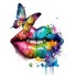 Sticker decorativ, Buze, Rosu, 75 cm, 1299STK