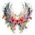 Sticker decorativ, Aripi, Alb, 64 cm, 1355STK-5
