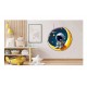 Sticker decorativ, Astronaut, Galben, 63 cm, 1266STK-7 Sticker decorativ, Astronaut, Galben, 63 cm, 1266STK-7