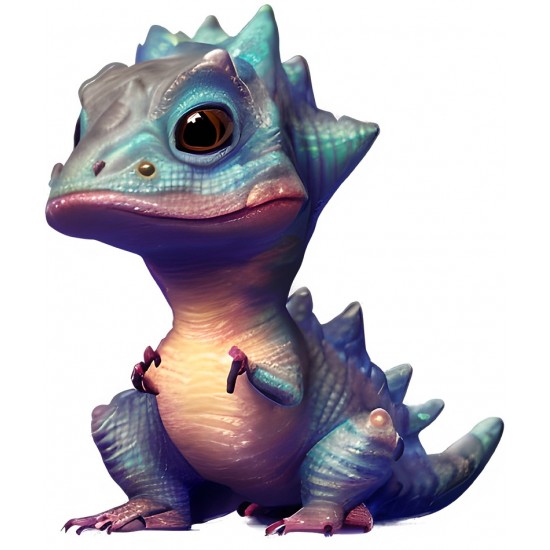 Sticker decorativ, Baby Dinozaur, Turcoaz, 70 cm, 1249STK Sticker decorativ, Baby Dinozaur, Turcoaz, 70 cm, 1249STK