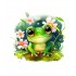 Sticker decorativ, Broasca, Verde, 60 cm, 1204STK-2