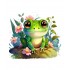 Sticker decorativ, Broasca, Verde, 60 cm, 1204STK-3