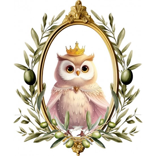 Sticker decorativ, Bufnita, Roz, 72 cm, 1295STK-1 Sticker decorativ, Bufnita, Roz, 72 cm, 1295STK-1