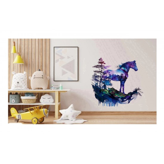 Sticker decorativ, Cal, Multicolor, 60 cm, 1259STK-2 Sticker decorativ, Cal, Multicolor, 60 cm, 1259STK-2
