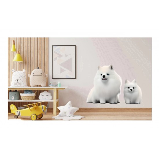 Sticker decorativ, Catel German, Alb, 80 cm, 1244STK Sticker decorativ, Catel German, Alb, 80 cm, 1244STK
