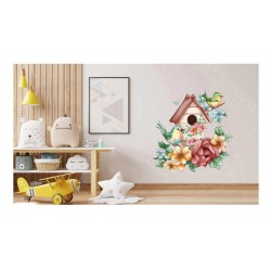 Sticker decorativ, Colivie, Maro, 62 cm, 1261STK-7 Sticker decorativ, Colivie, Maro, 62 cm, 1261STK-7