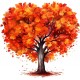 Sticker decorativ, Copac, Portocaliu, 61 cm, 1320STK-3 Sticker decorativ, Copac, Portocaliu, 61 cm, 1320STK-3