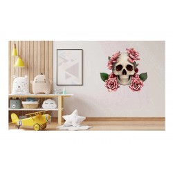 Sticker decorativ, Craniu, Roz, 62 cm, 1240STK Sticker decorativ, Craniu, Roz, 62 cm, 1240STK