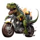 Sticker decorativ, Dinozaur, Verde, 59 cm, 1205STK-3 Sticker decorativ, Dinozaur, Verde, 59 cm, 1205STK-3