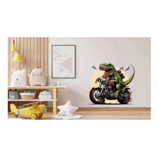 Sticker decorativ, Dinozaur, Verde, 60 cm, 1205STK Sticker decorativ, Dinozaur, Verde, 60 cm, 1205STK