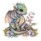 Sticker decorativ, Dinozaur, Verde, 63 cm, 1207STK-8 Sticker decorativ, Dinozaur, Verde, 63 cm, 1207STK-8