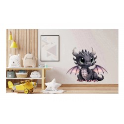 Sticker decorativ, Dragon, Negru, 68 cm, 1262STK Sticker decorativ, Dragon, Negru, 68 cm, 1262STK