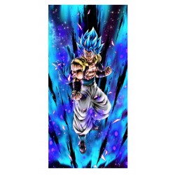 Sticker decorativ, Dragon ball Goku, Albastru, 90 cm, 1360STK