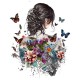 Sticker decorativ, Fata, Fluturi si Flori, Multicolor, 70 cm, 1208STK-1 Sticker decorativ, Fata, Fluturi si Flori, Multicolor, 70 cm, 1208STK-1