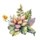 Sticker decorativ, Floare, Dragon, Verde, 60 cm, 1207STK-2 Sticker decorativ, Floare, Dragon, Verde, 60 cm, 1207STK-2