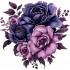 Sticker decorativ, Flori, Multicolor, 61 cm, 1325STK-2